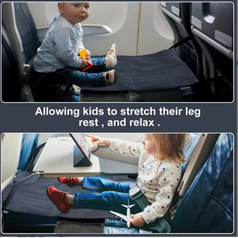 New Kids Travel Airplane Bed Baby Pedals Bed Portable Travel Foot Rest Hammock Kids Bed Airplane Seat Extender Leg Rest