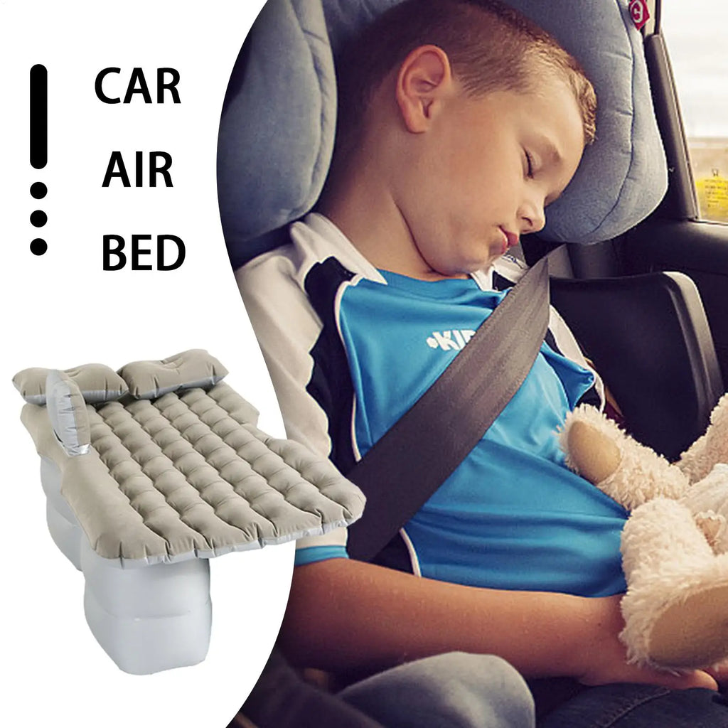 Portable Car Rear Seat Airplane Bed Extender For Toddler Inflatable Airplane Bed Foldable Sleeping Mattress For Car Interior