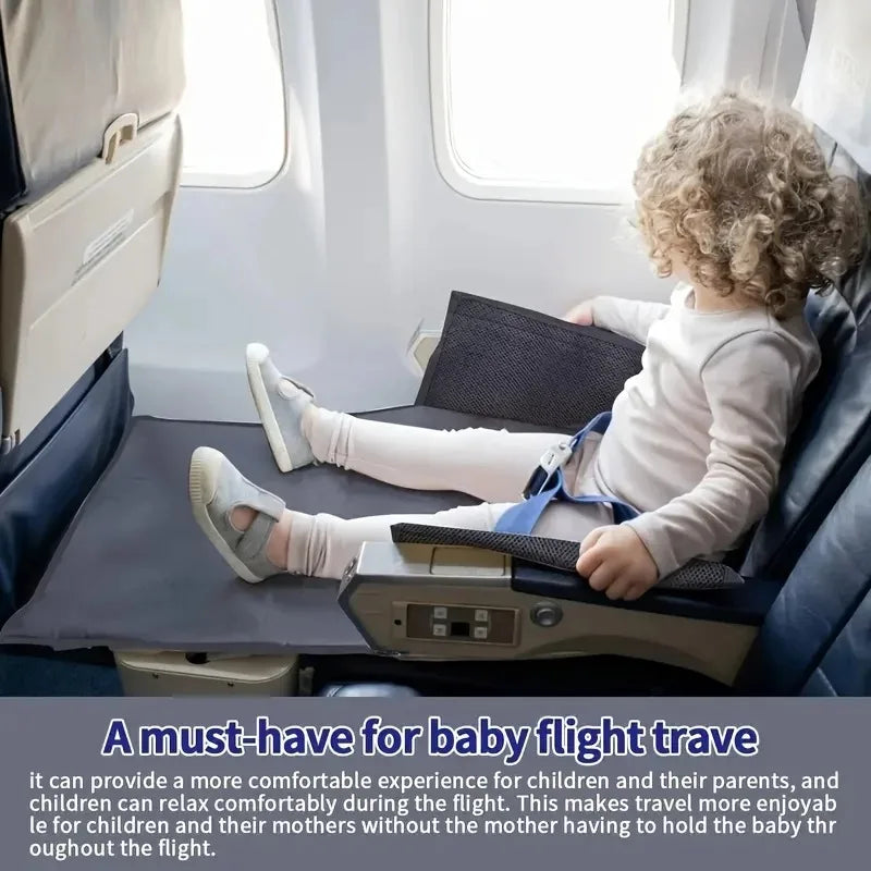 New Kids Travel Airplane Bed Baby Pedals Bed Portable Travel Foot Rest Hammock Kids Bed Airplane Seat Extender Leg Rest